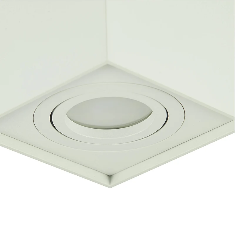 LED Aufbaustrahler schwenkbar eckig 1,2-9W Aufbauleuchte Deckenleuchte Spot GU10 230V