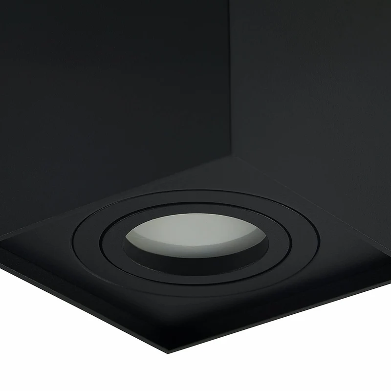 LED Aufbaustrahler schwenkbar eckig 1,2-9W Aufbauleuchte Deckenleuchte Spot GU10 230V