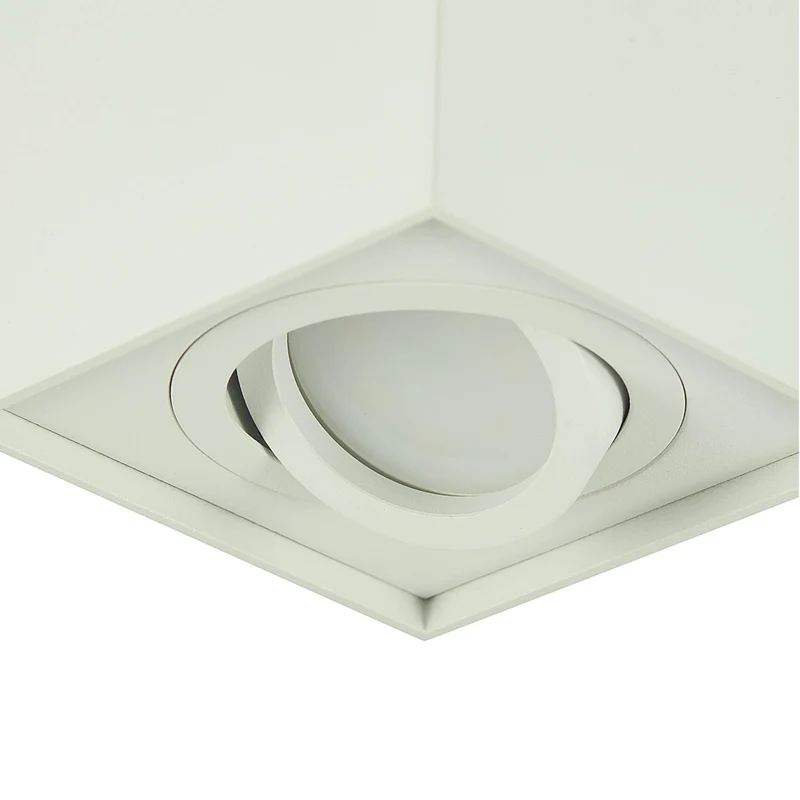 LED Aufbaustrahler schwenkbar eckig 1,2-9W Aufbauleuchte Deckenleuchte Spot GU10 230V