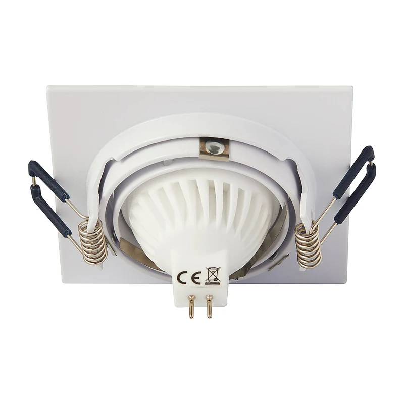LED Einbaustrahler eckig schwenkbar 12V MR16 5W 7W Einbau-Spot Strahler 75-85mm