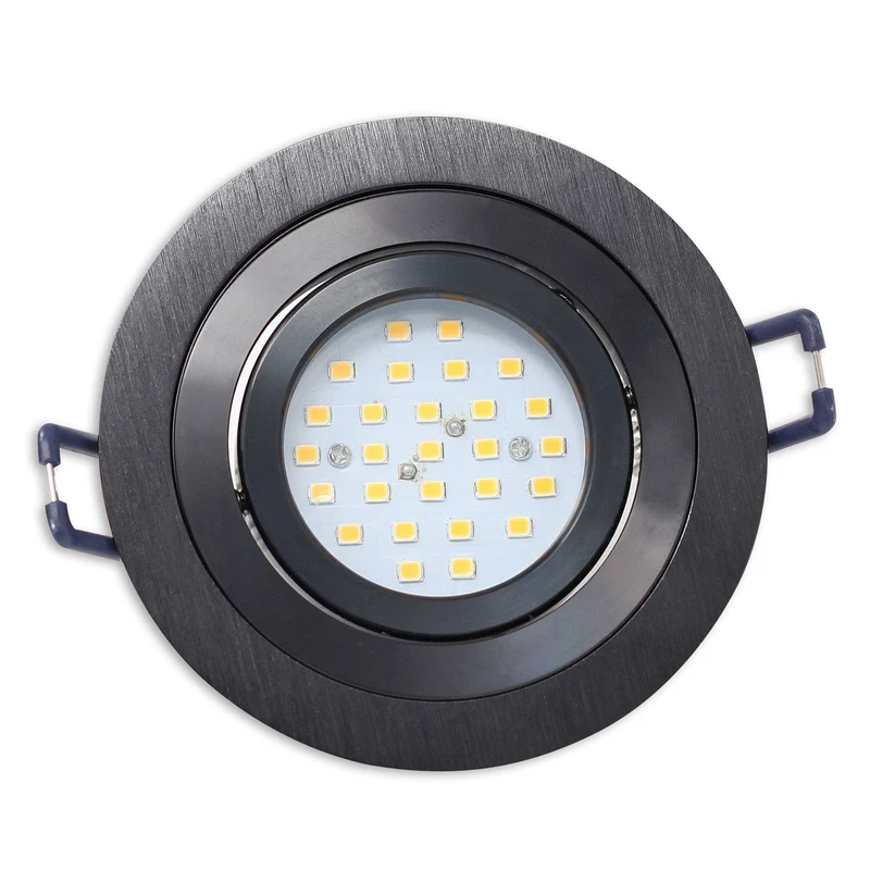 LED Einbaustrahler rund 230V GU10 1W-9W Einbau-Spot Strahler 75-85mm