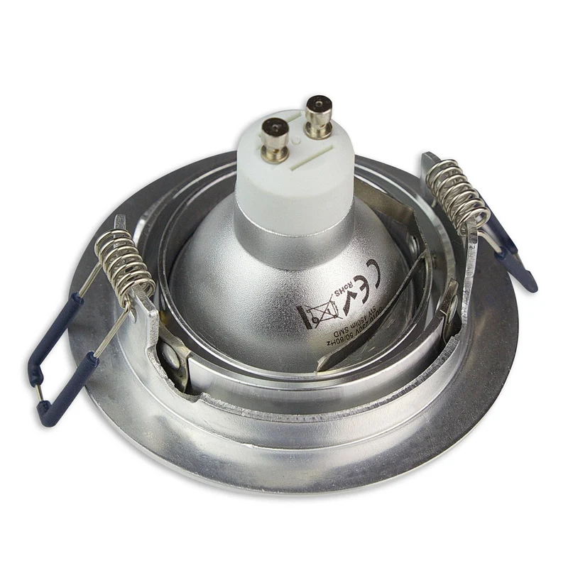 LED Einbaustrahler rund 230V GU10 1W-9W Einbau-Spot Strahler 75-85mm