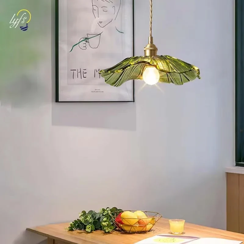 Vintage Blumen Glas Pendelleuchte Romantisch für Esszimmer und Wohnzimmer Nostalgisch