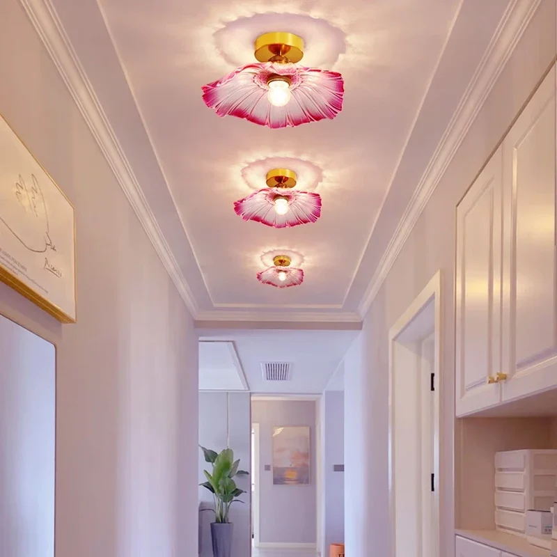 Vintage Blumen Glas Pendelleuchte Romantisch für Esszimmer und Wohnzimmer Nostalgisch