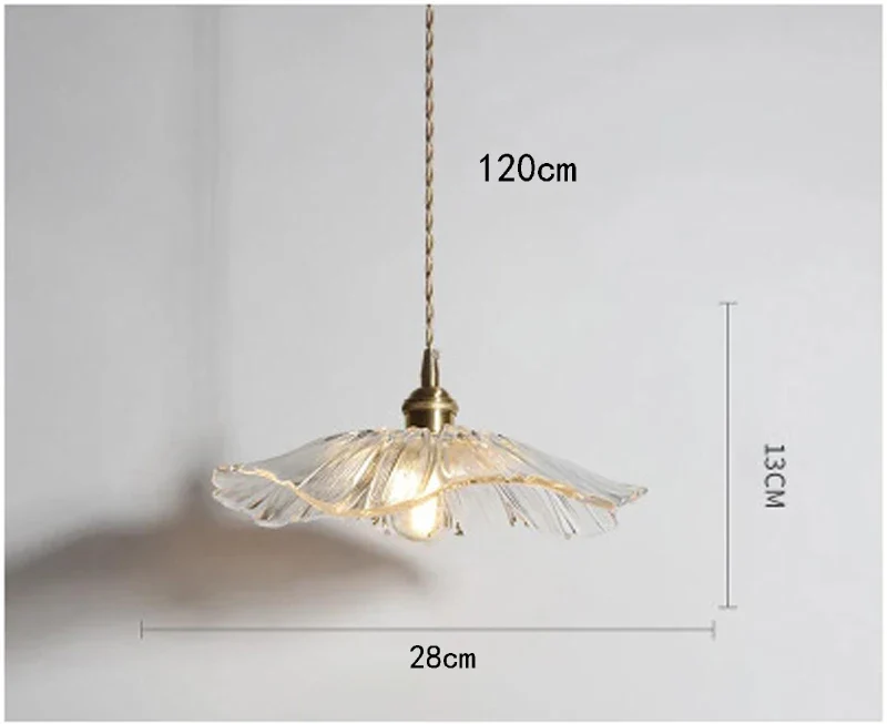 Vintage Blumen Glas Pendelleuchte Romantisch für Esszimmer und Wohnzimmer Nostalgisch