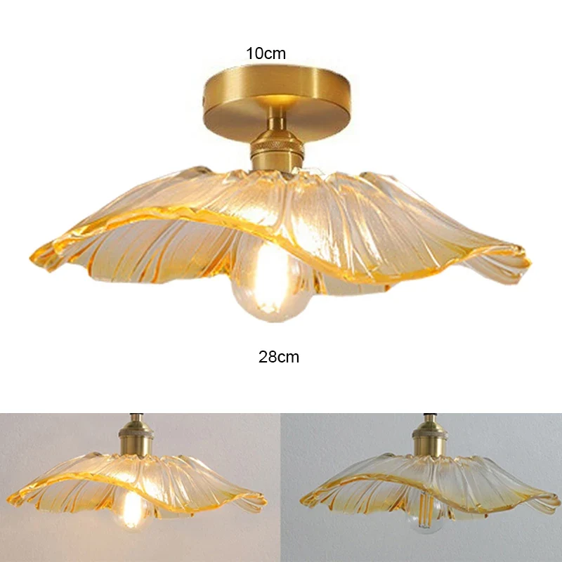 Vintage Blumen Glas Pendelleuchte Romantisch für Esszimmer und Wohnzimmer Nostalgisch
