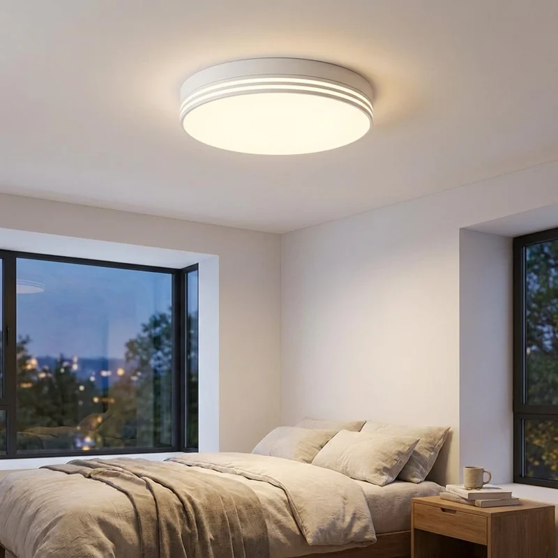 Moderne LED Deckenleuchte für Küche und Flur Kompaktes Aufbau-Design