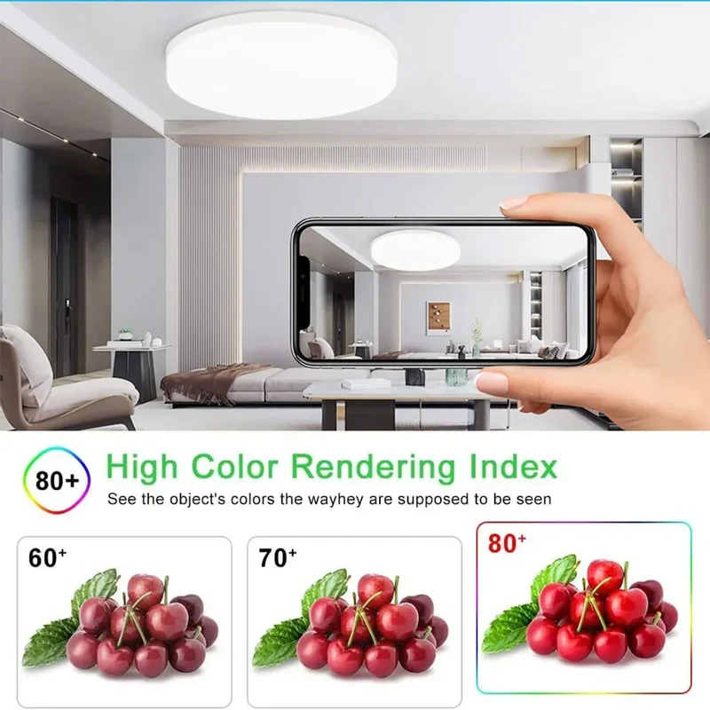 Moderne LED Deckenleuchte für Küche und Flur Kompaktes Aufbau-Design