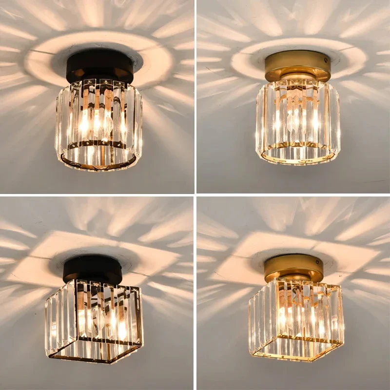 Kristall LED Deckenleuchte Elegant für Flur und Eingangsbereich