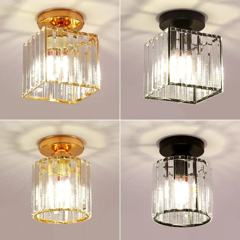 Kristall LED Deckenleuchte Elegant für Flur und Eingangsbereich