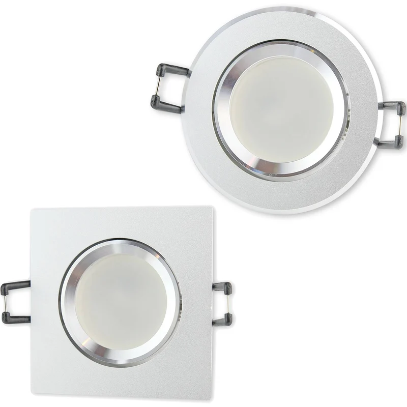 LED Einbaustrahler GU10 230V 1-9 Watt Einbau-Spot 70-75mm Lampe Deckenstrahler