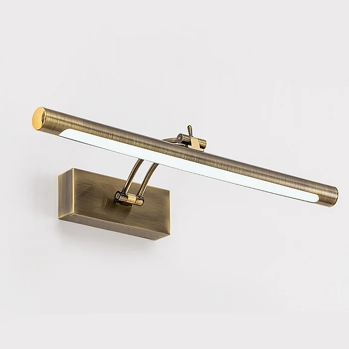 Moderne Edelstahl LED Schminkleuchte für Badezimmerspiegel