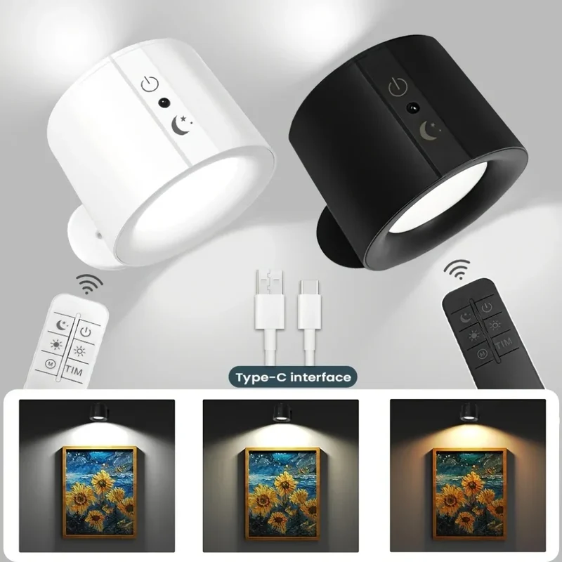 Magnetischer LED Wandstrahler mit Fernbedienung für Schlafzimmer und Wohnzimmer