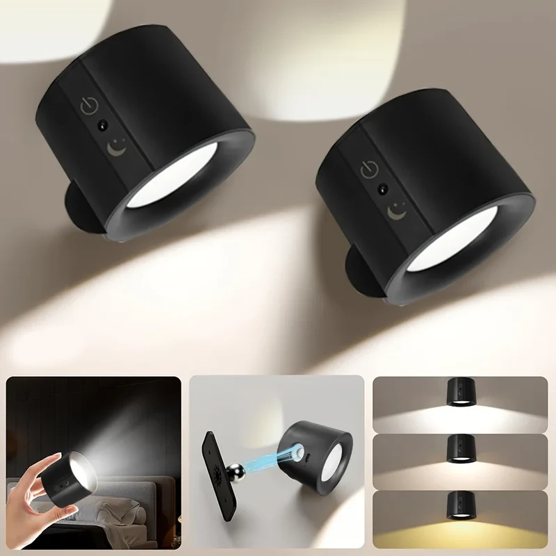 Magnetischer LED Wandstrahler mit Fernbedienung für Schlafzimmer und Wohnzimmer
