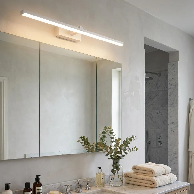Moderne LED Streifen Spiegelleuchte für Badezimmer und Schlafzimmer