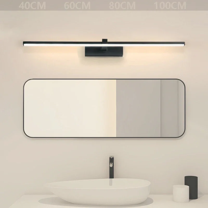 Moderne LED Streifen Spiegelleuchte für Badezimmer und Schlafzimmer