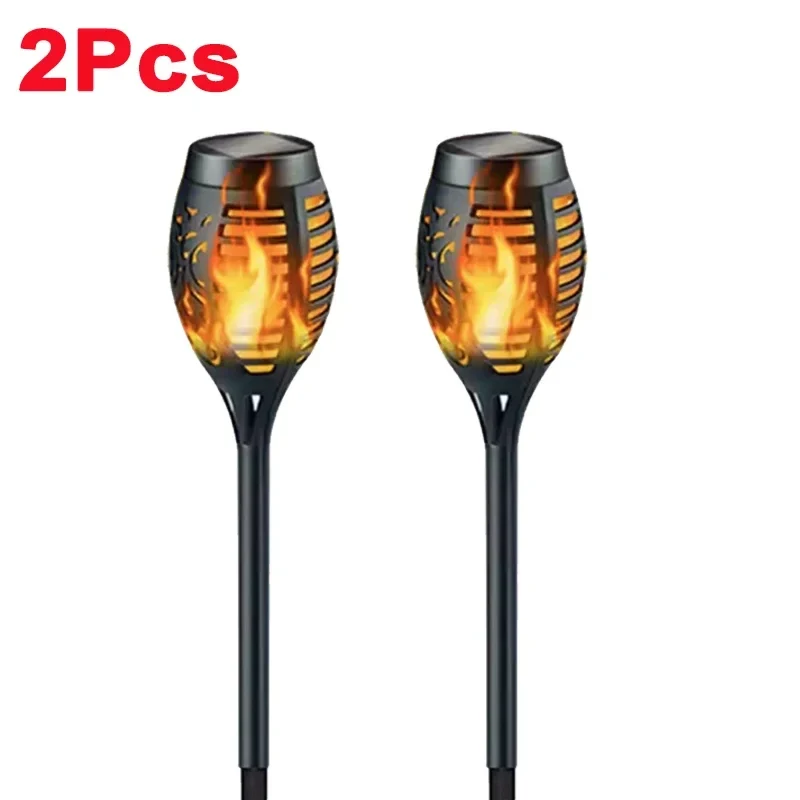 Solar LED Flammenfackel für Garten Gartenweg und Terrassendeko