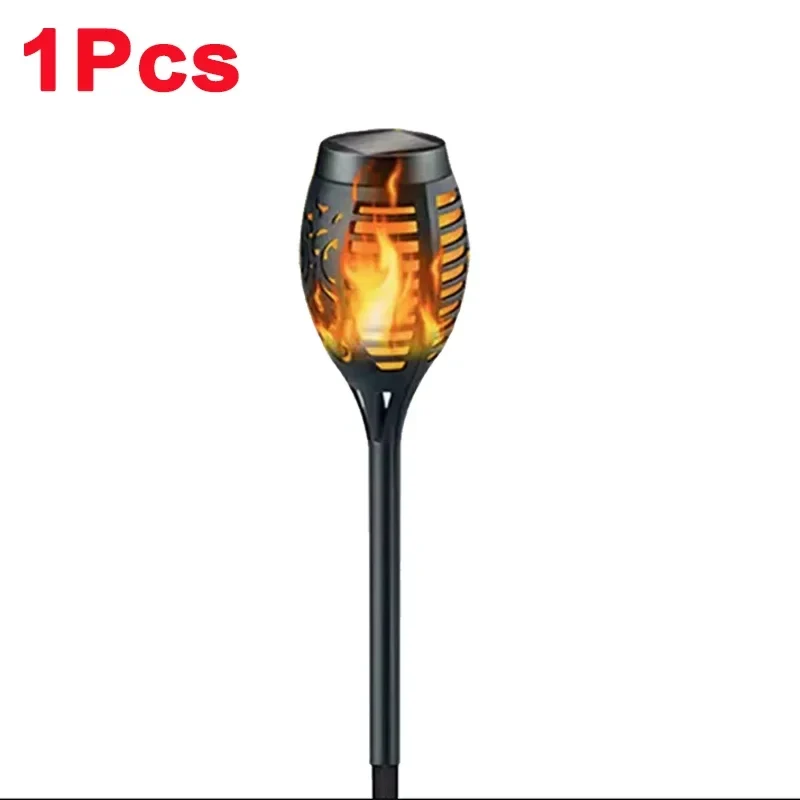Solar LED Flammenfackel für Garten Gartenweg und Terrassendeko