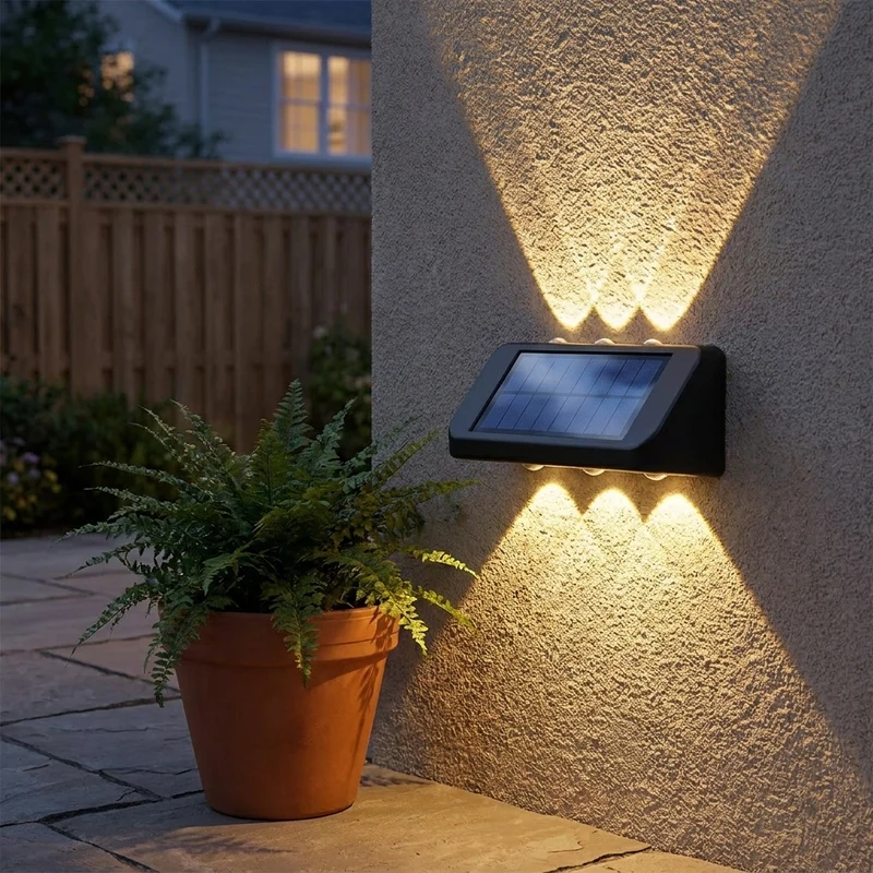 Solar LED Außenwandleuchte für Garten Hauseingang und Veranda Automatisch
