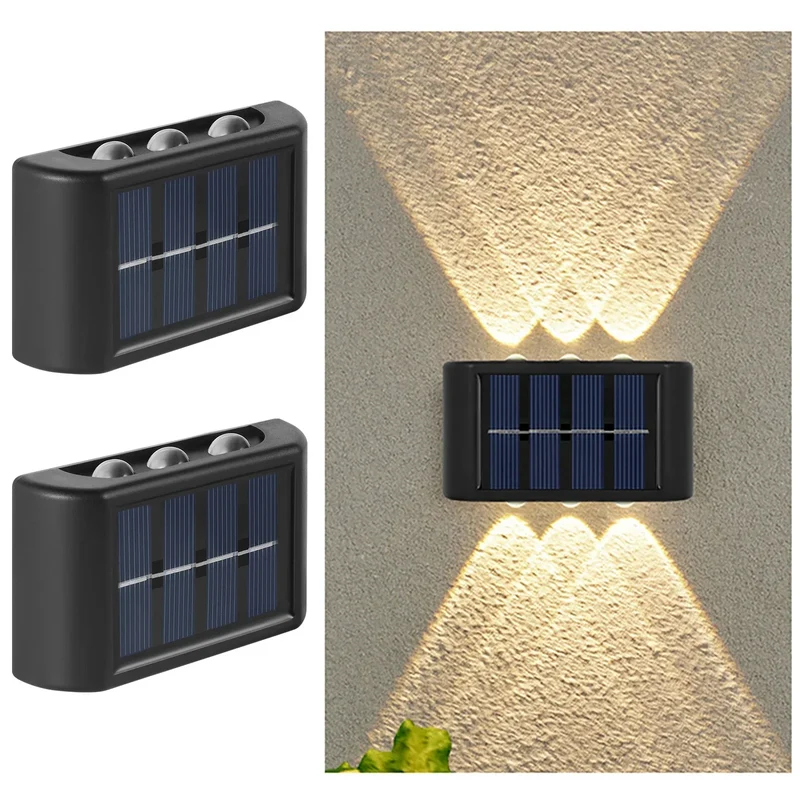 Solar LED Außenwandleuchte für Garten Hauseingang und Veranda Automatisch