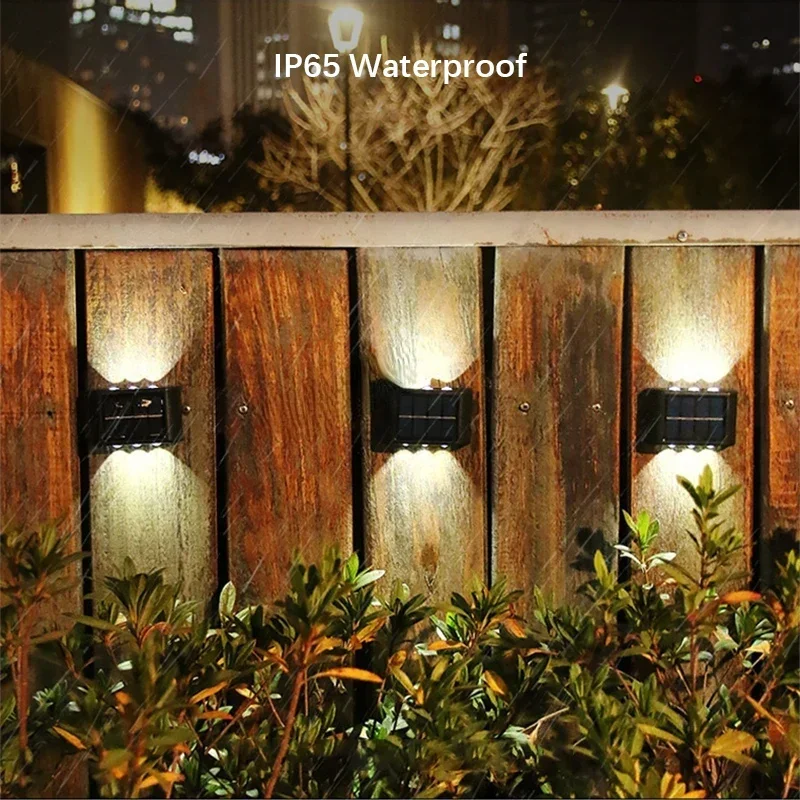 Solar LED Außenwandleuchte für Garten Hauseingang und Veranda Automatisch
