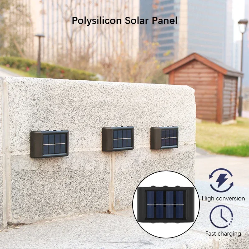 Solar LED Außenwandleuchte für Garten Hauseingang und Veranda Automatisch