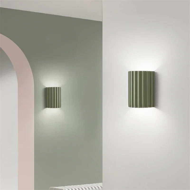 Moderne Nordische Harz Wandlampe für Schlafzimmer und Wohnzimmer