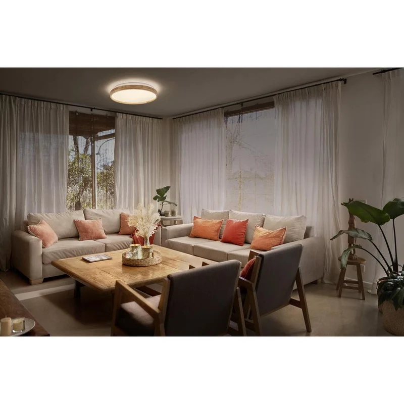 OSRAM ORBIS Alison Deckenleuchte 36W dimmbar Click-DIM 500mm Holzdekor