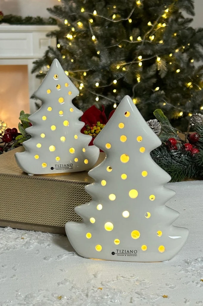 Dekobaum Alberi LED mit Kugeln
