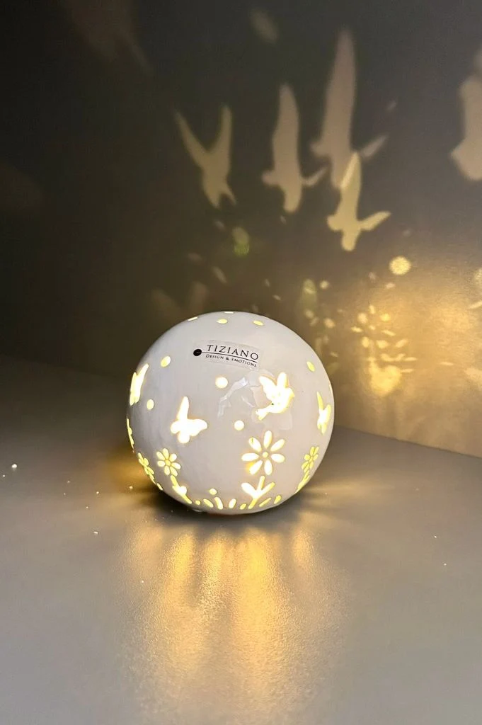 Lichtkugel Polline LED große Größen creme-weiß