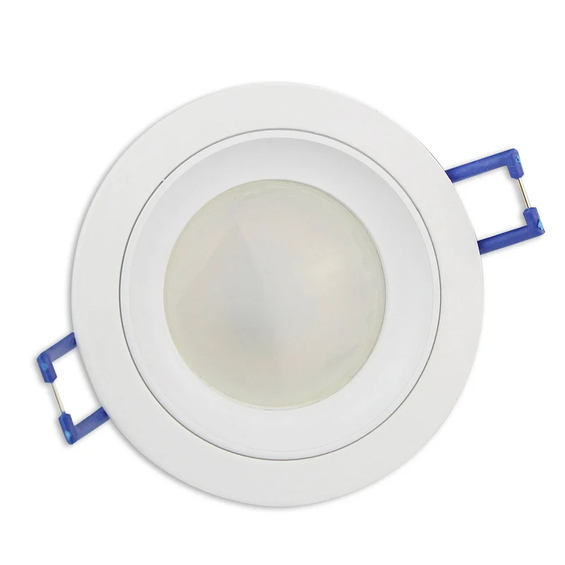 LED Einbaustrahler weiß 230V GU10 1-9W Einbau-Spot Lampe 75mm Panel