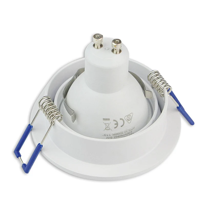 LED Einbaustrahler weiß 230V GU10 1-9W Einbau-Spot Lampe 75mm Panel