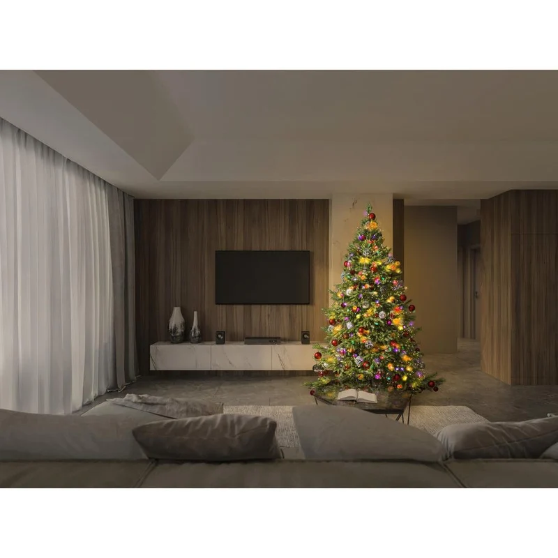 OSRAM Wifi SMART+ Lichterkette Weihnachtsbeleuchtung mit 200 LEDs, Magic RGB, dimmbar, 8,4W, 20m