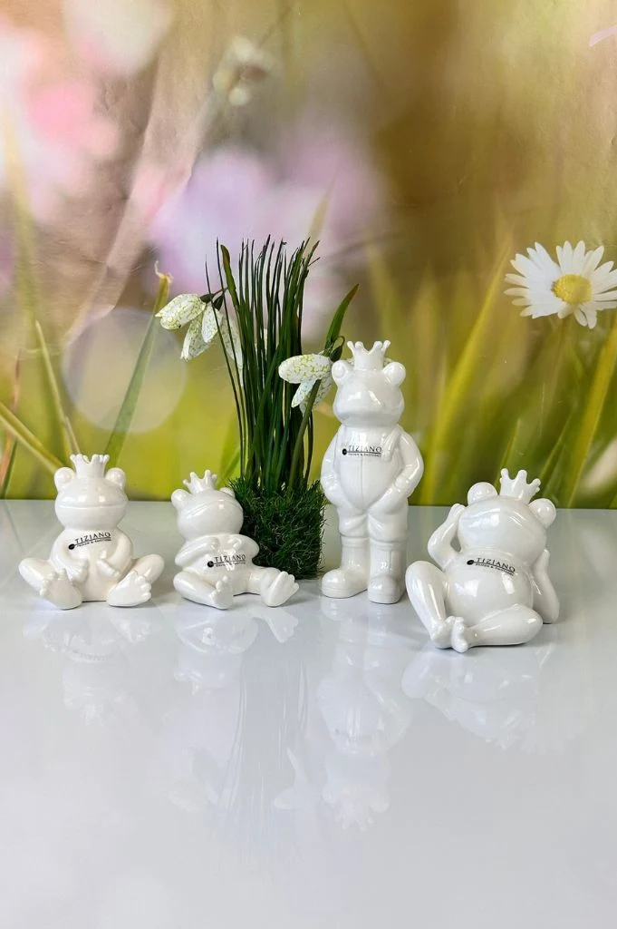 Froschfamilie Vico verschiedene Varianten creme-weiß