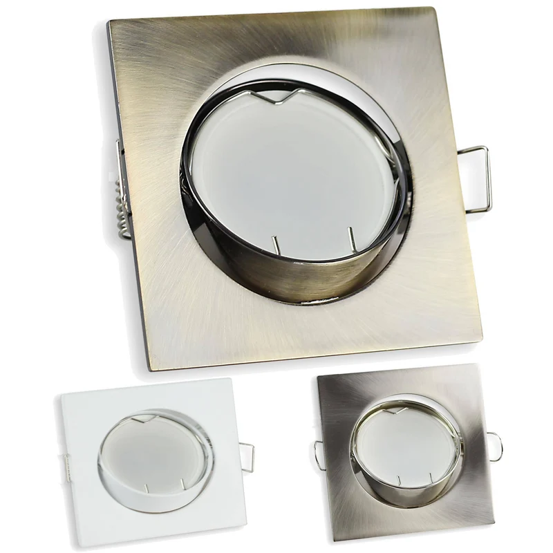 LED GU10 Einbaustrahler Aluminium schwenkbar 75mm 230 Volt
