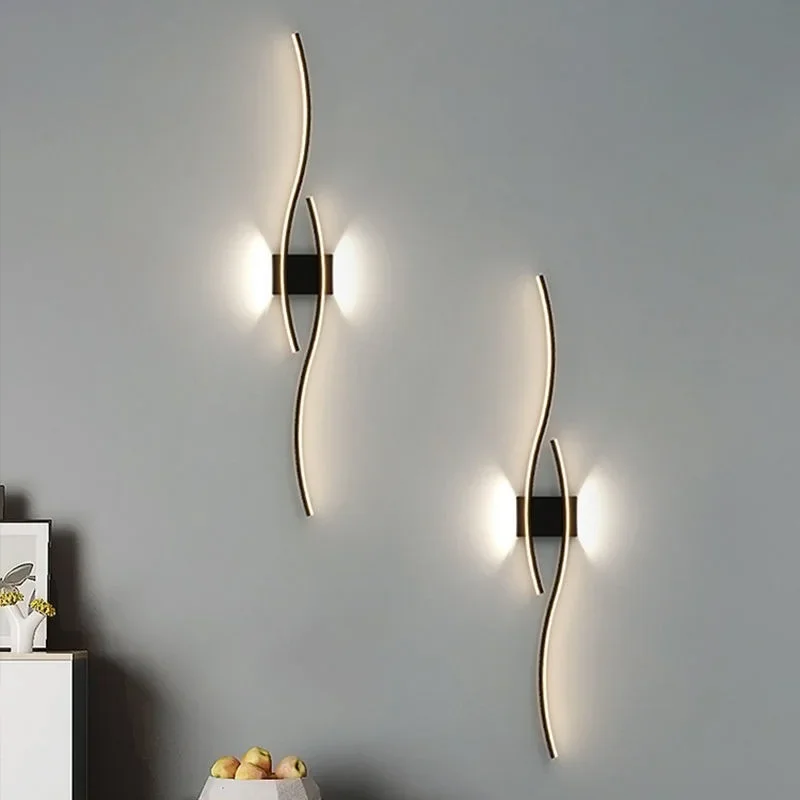 Moderne LED Lange Streifen Wandleuchte für Wohnzimmer und Restaurant