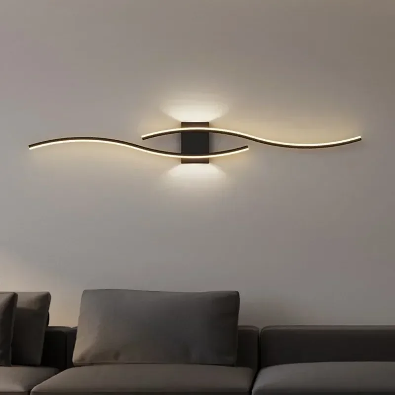 Moderne LED Lange Streifen Wandleuchte für Wohnzimmer und Restaurant