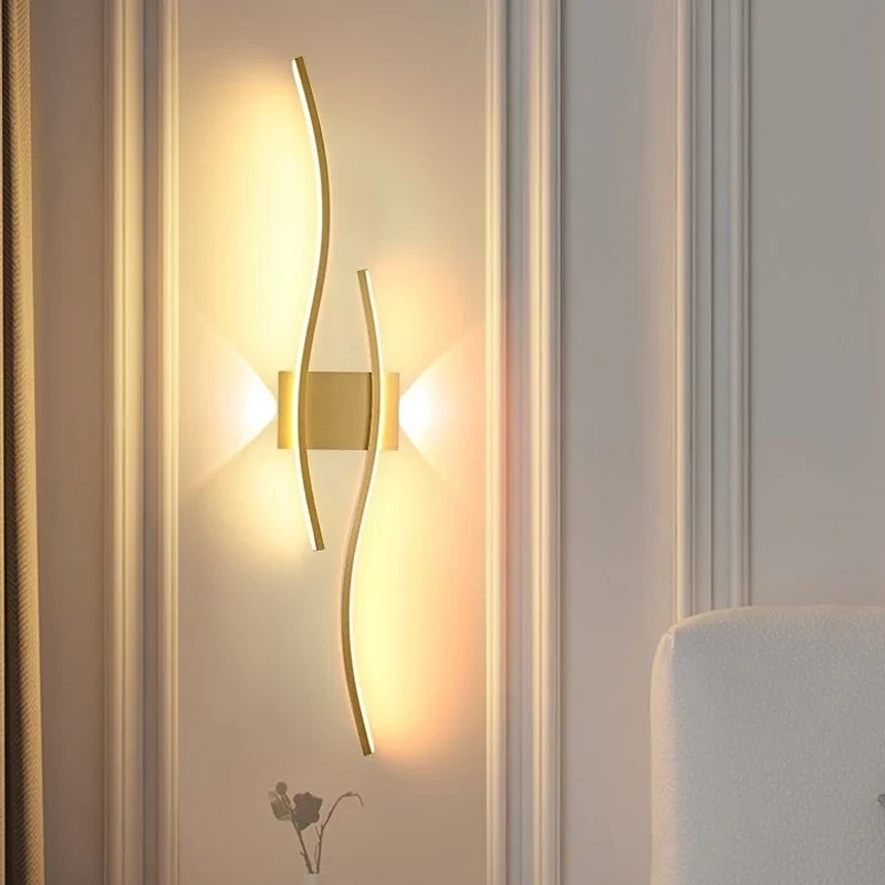 Moderne LED Lange Streifen Wandleuchte für Wohnzimmer und Restaurant