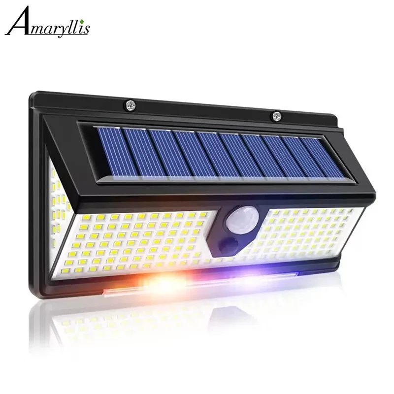 Moderne Solar Wandleuchte mit Bewegungsmelder für Garten und Hauseingang