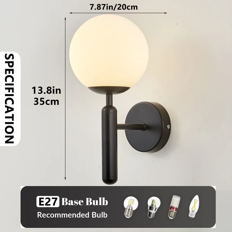 Moderne Wandleuchte für Schlafzimmer Nachttisch und Wohnzimmer