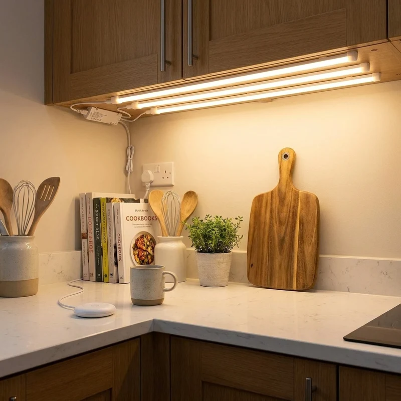 Moderne LED Gitter Wandleuchte für Akustikpaneele und Ambiente-Beleuchtung