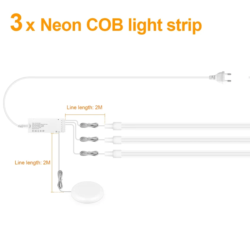 Moderne LED Gitter Wandleuchte für Akustikpaneele und Ambiente-Beleuchtung