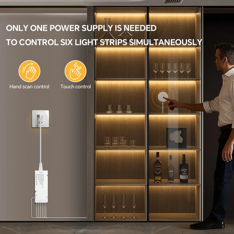 Moderne LED Gitter Wandleuchte für Akustikpaneele und Ambiente-Beleuchtung