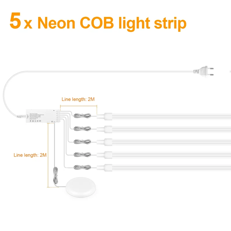 Moderne LED Gitter Wandleuchte für Akustikpaneele und Ambiente-Beleuchtung