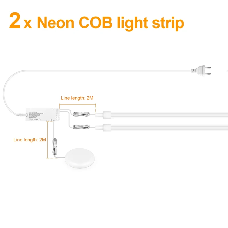 Moderne LED Gitter Wandleuchte für Akustikpaneele und Ambiente-Beleuchtung