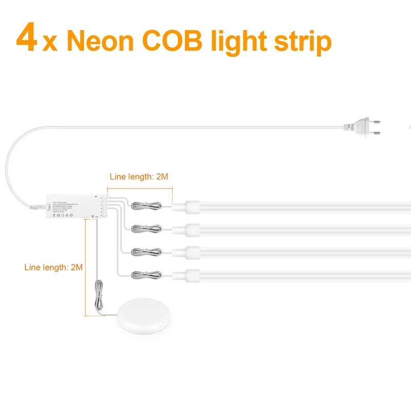 Moderne LED Gitter Wandleuchte für Akustikpaneele und Ambiente-Beleuchtung