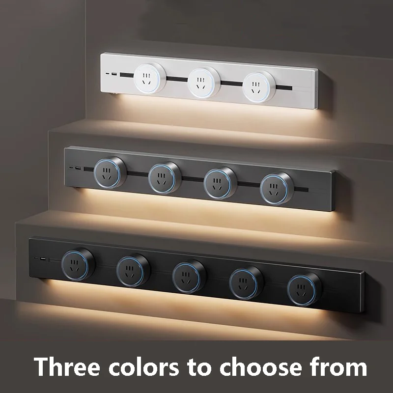 Modulare Wandmontage Schienenstromleiste mit USB-Ladeanschlüssen
