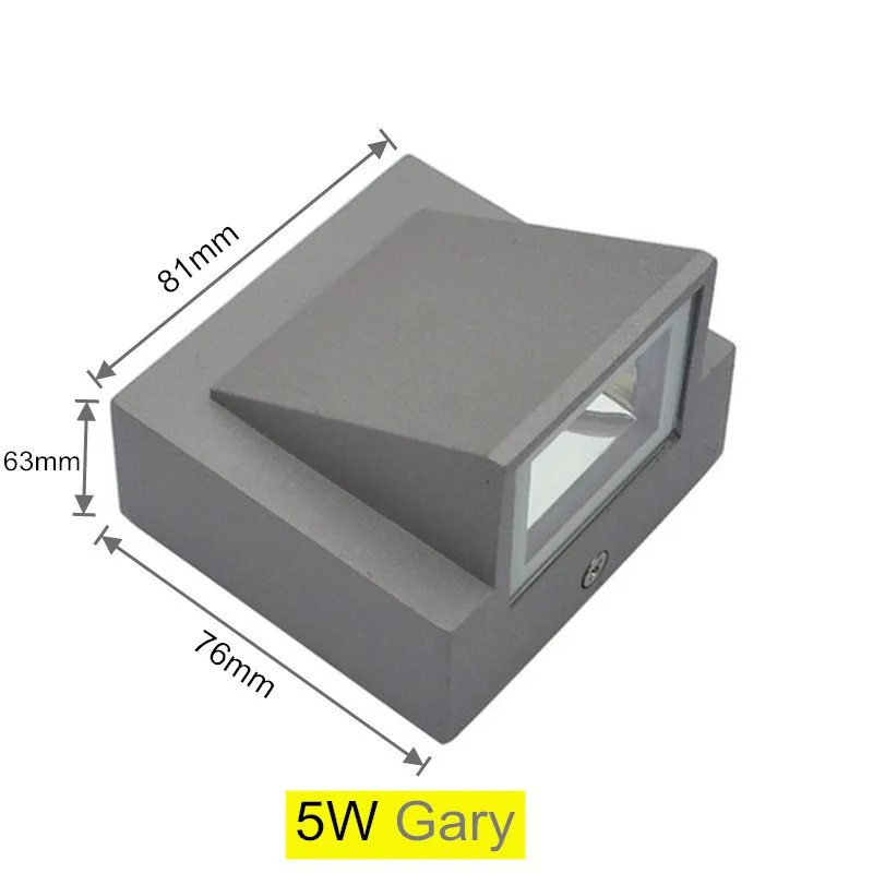 Moderne Wasserdichte LED Außenwandleuchte IP65 für Garten und Terrasse
