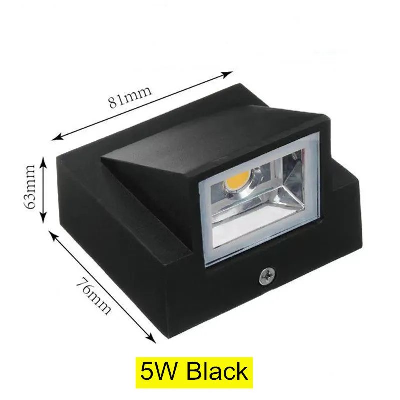 Moderne Wasserdichte LED Außenwandleuchte IP65 für Garten und Terrasse