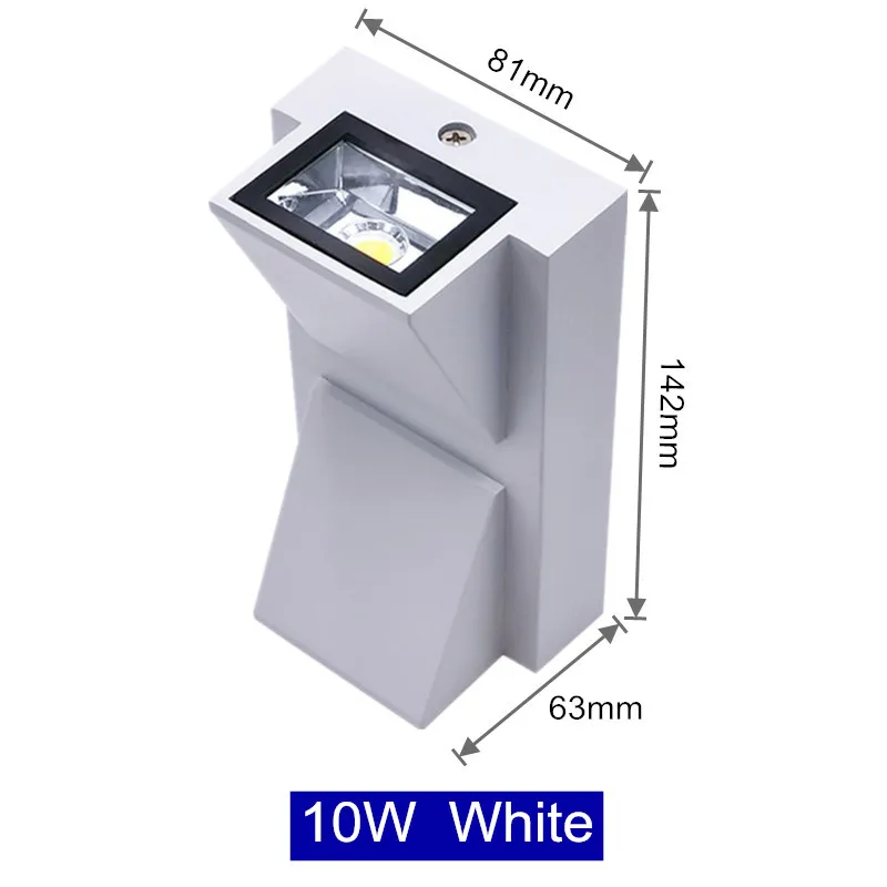 Moderne Wasserdichte LED Außenwandleuchte IP65 für Garten und Terrasse